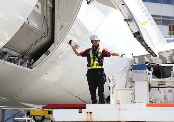 Airport ground support team