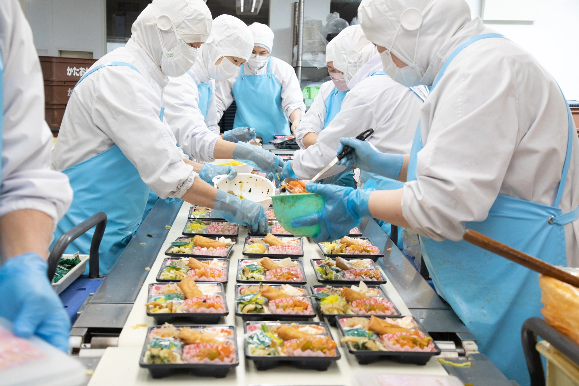 Sanitary food manufacturing line